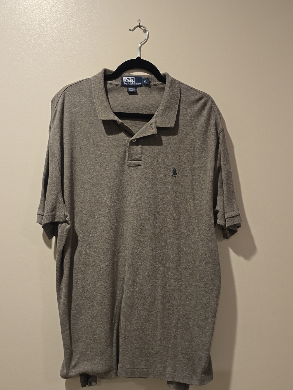 Polo by Ralph Lauren Heather Gray Short Sleeve Polo